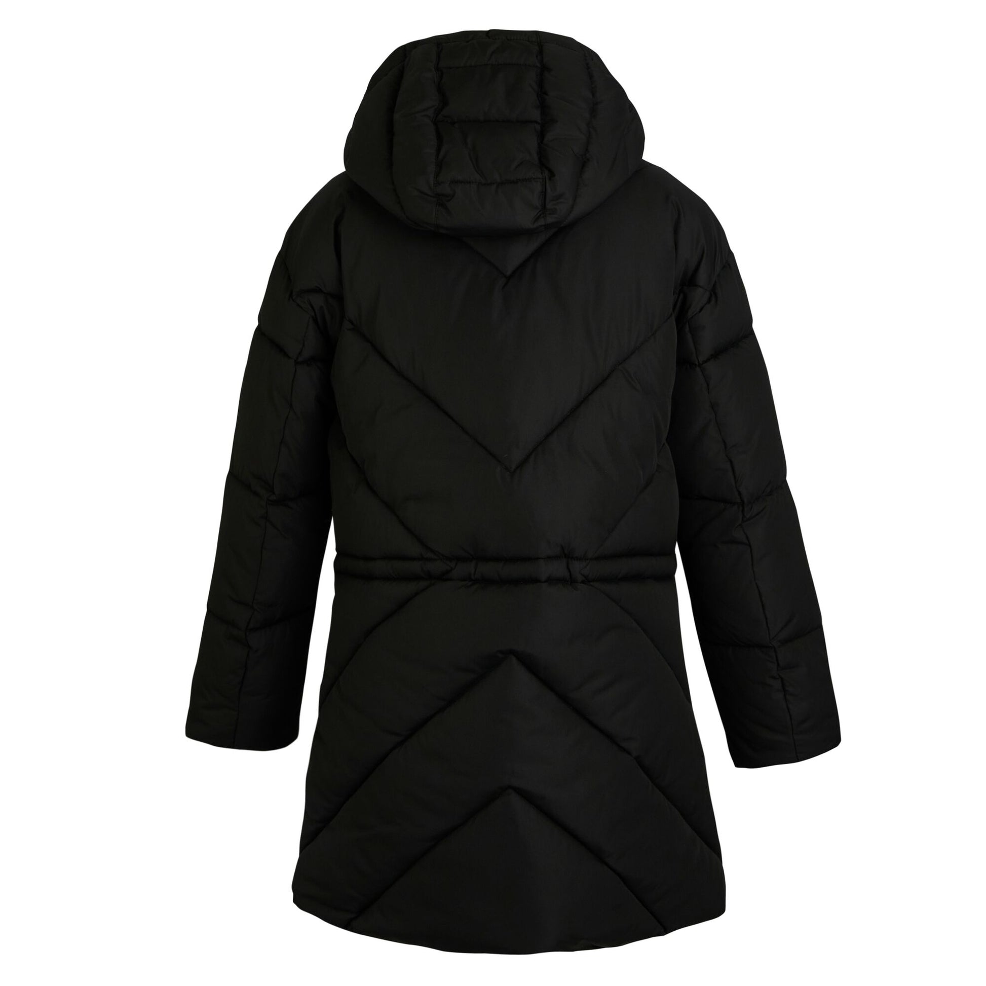 Black - Back - Regatta Womens-Ladies Rusey Quilted Padded Jacket