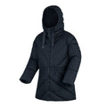 Navy - Side - Regatta Womens-Ladies Rusey Quilted Padded Jacket