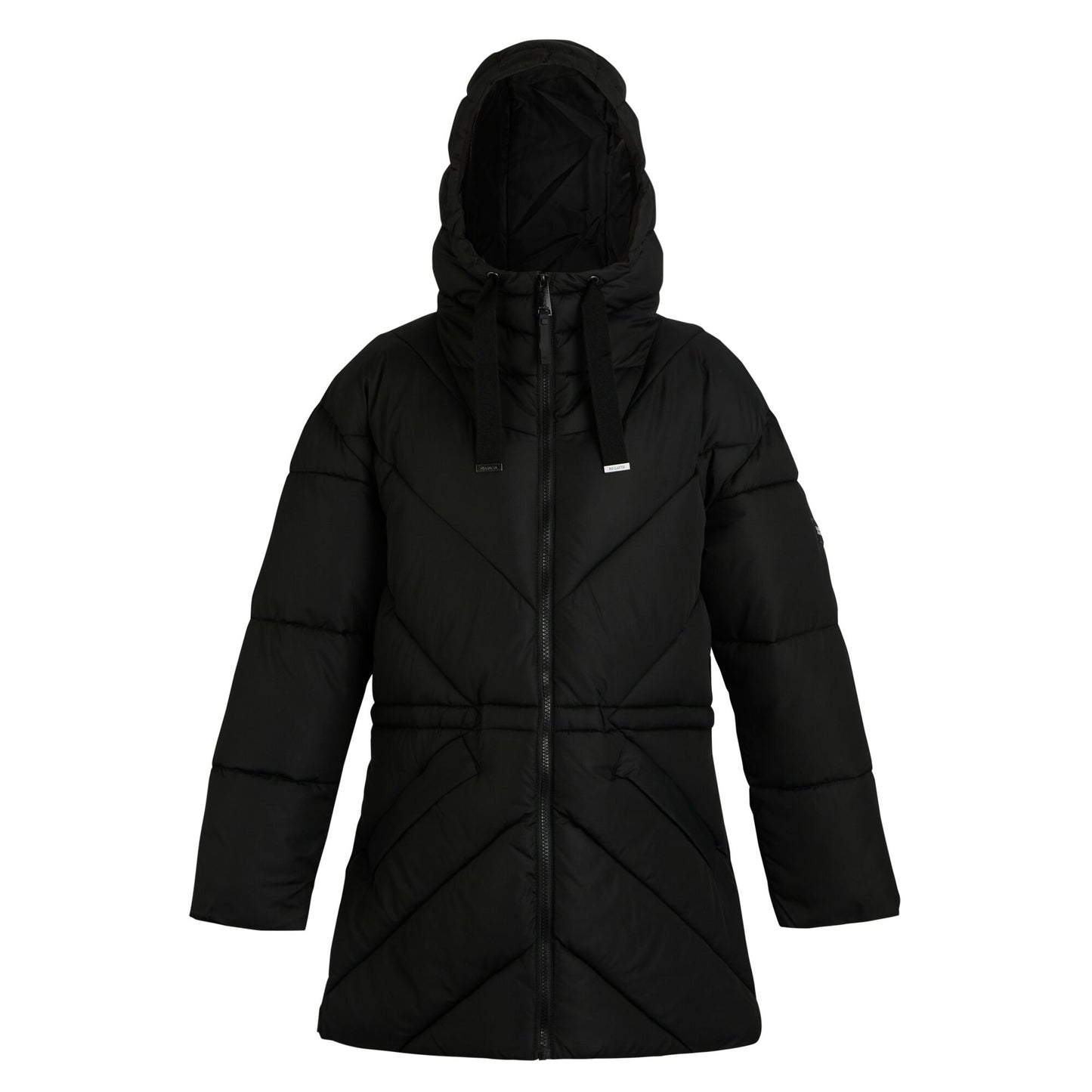 Black - Front - Regatta Womens-Ladies Rusey Quilted Padded Jacket