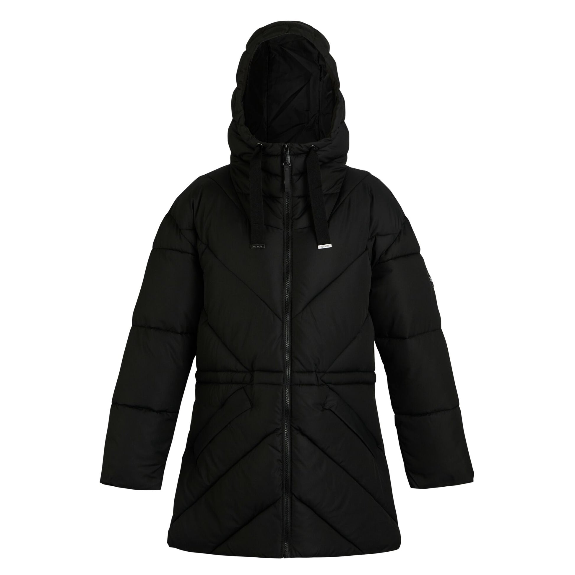 Black - Front - Regatta Womens-Ladies Rusey Quilted Padded Jacket