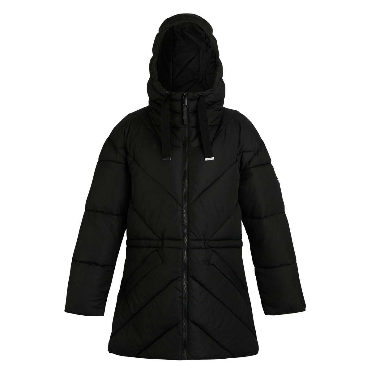 Black - Front - Regatta Womens-Ladies Rusey Quilted Padded Jacket