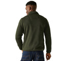 Dark Khaki - Pack Shot - Regatta Mens Barlee Marl Full Zip Fleece Jacket