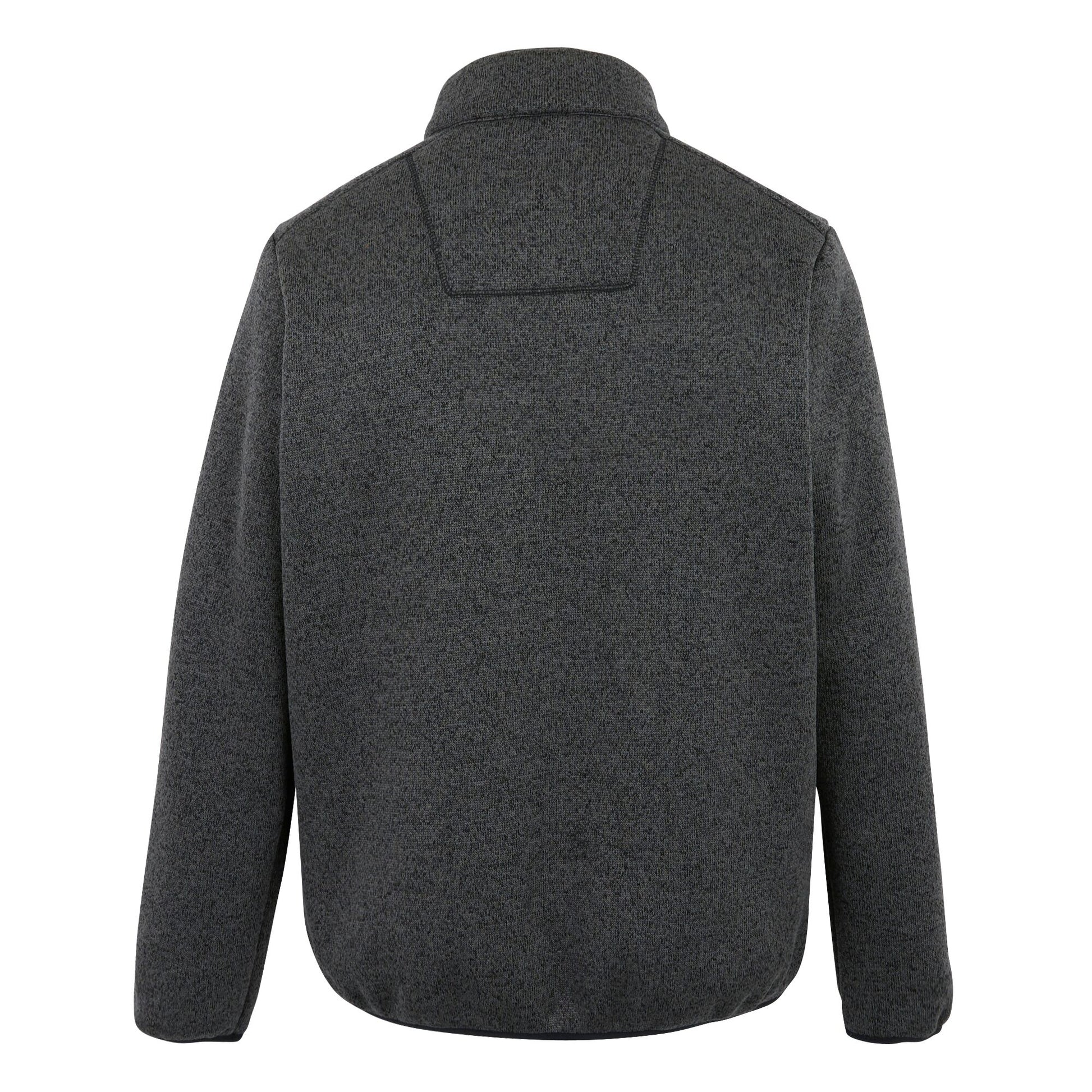 Black - Back - Regatta Mens Barlee Marl Full Zip Fleece Jacket