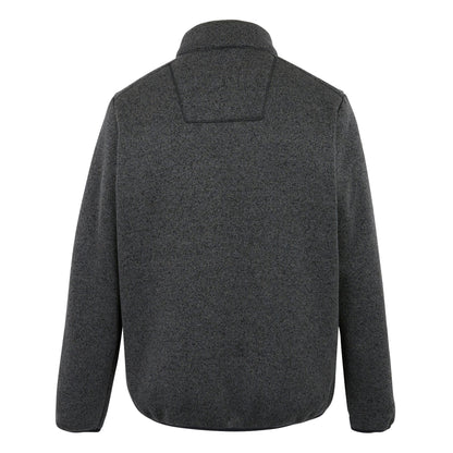 Black - Back - Regatta Mens Barlee Marl Full Zip Fleece Jacket