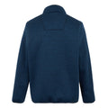 Navy - Back - Regatta Mens Barlee Marl Full Zip Fleece Jacket