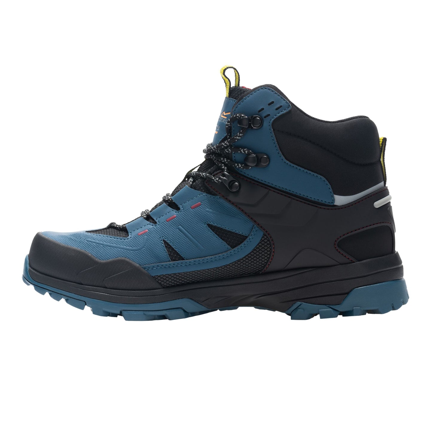 Moroccan Blue-Lime-Red - Pack Shot - Regatta Mens Regen Walking Shoes