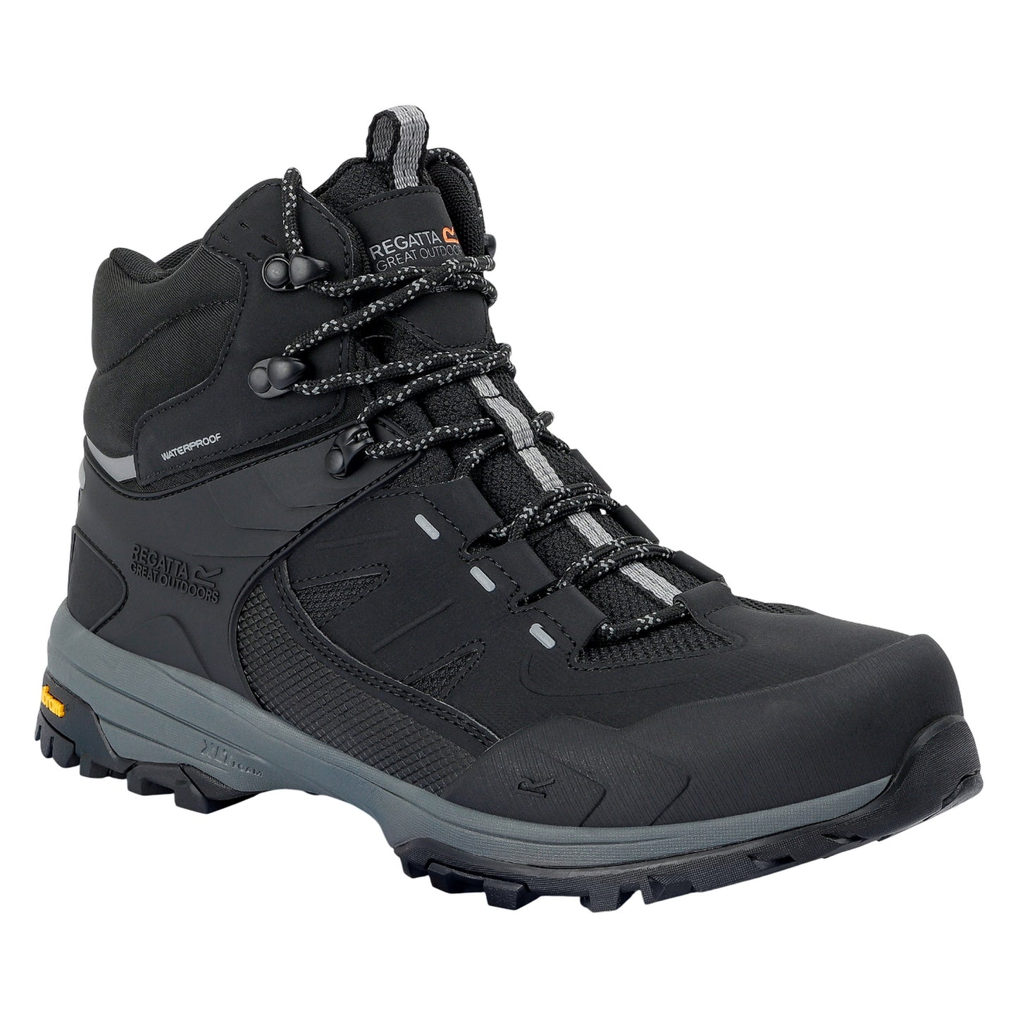 Black - Front - Regatta Mens Regen Walking Shoes