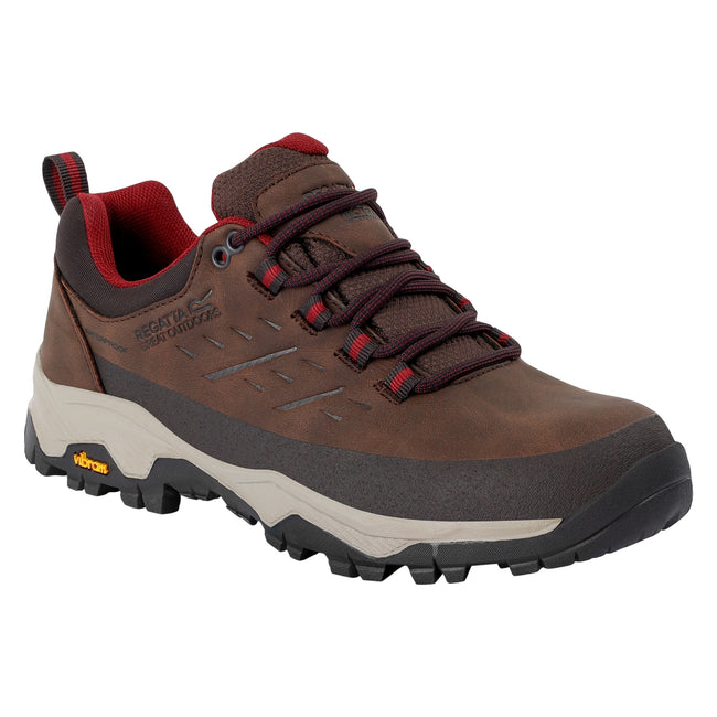 Chestnut-Dark Pimento - Front - Regatta Womens-Ladies Blake Low Walking Shoes