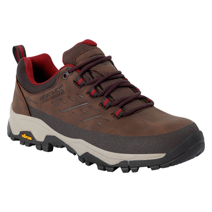 Chestnut-Dark Pimento - Front - Regatta Womens-Ladies Blake Low Walking Shoes