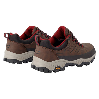 Chestnut-Dark Pimento - Back - Regatta Womens-Ladies Blake Low Walking Shoes