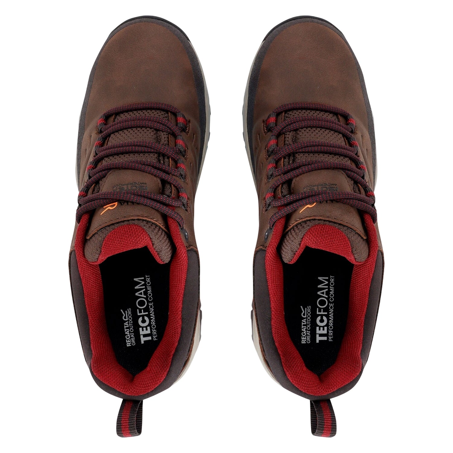 Chestnut-Dark Pimento - Lifestyle - Regatta Womens-Ladies Blake Low Walking Shoes