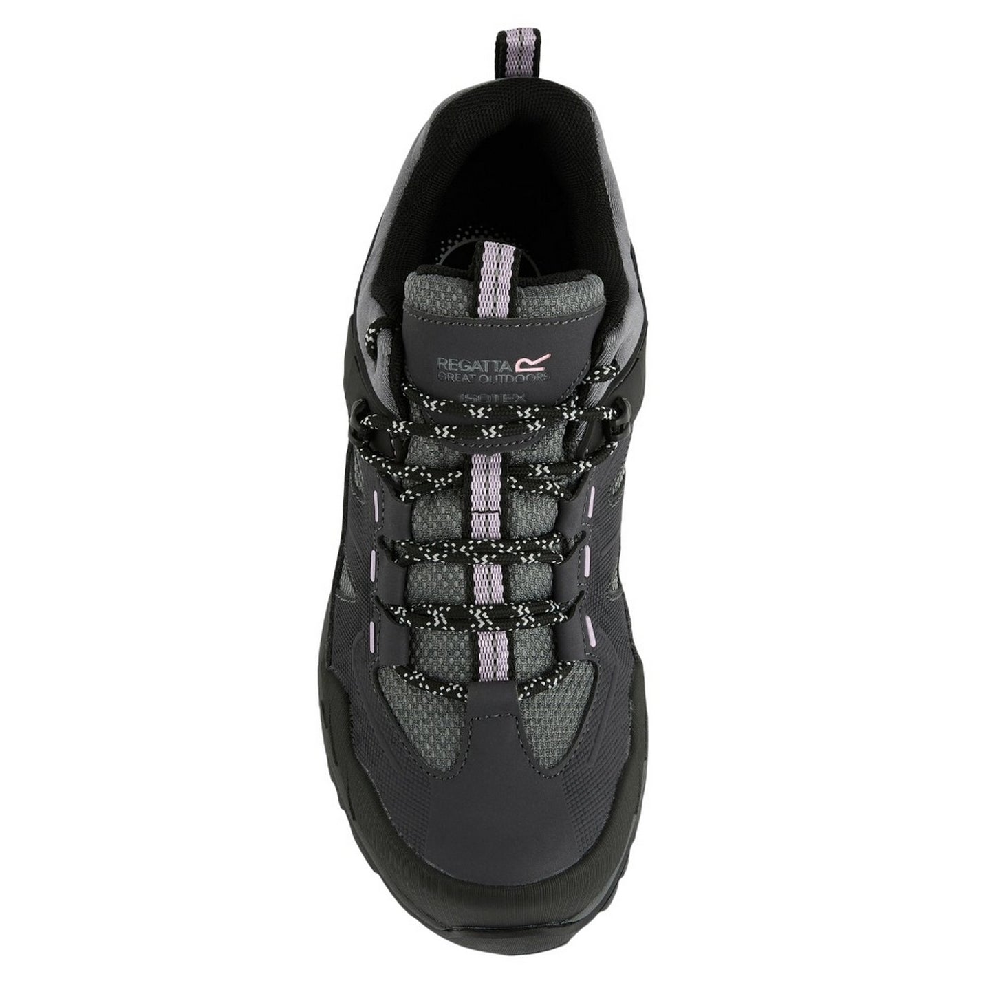 Seal Grey-Dusty Rose - Pack Shot - Regatta Womens-Ladies Regen Low Walking Shoes