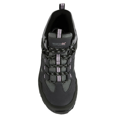 Seal Grey-Dusty Rose - Pack Shot - Regatta Womens-Ladies Regen Low Walking Shoes
