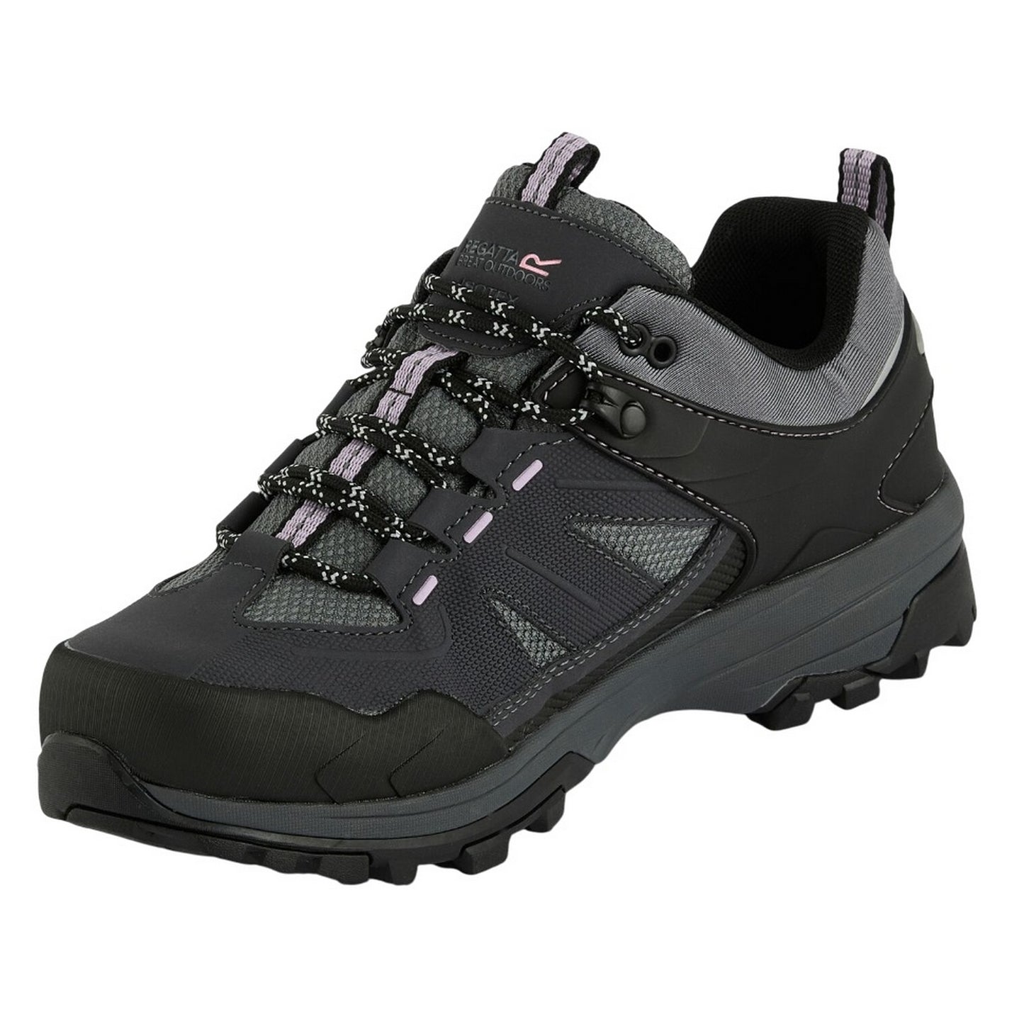 Seal Grey-Dusty Rose - Lifestyle - Regatta Womens-Ladies Regen Low Walking Shoes