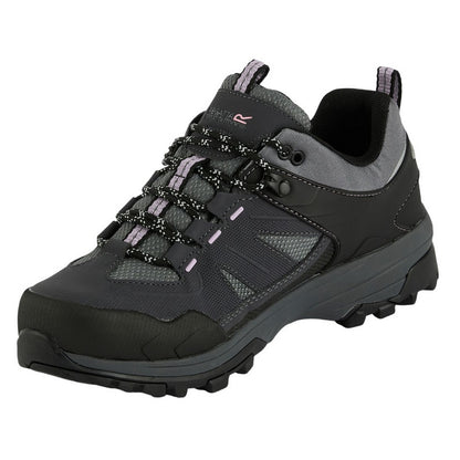 Seal Grey-Dusty Rose - Lifestyle - Regatta Womens-Ladies Regen Low Walking Shoes