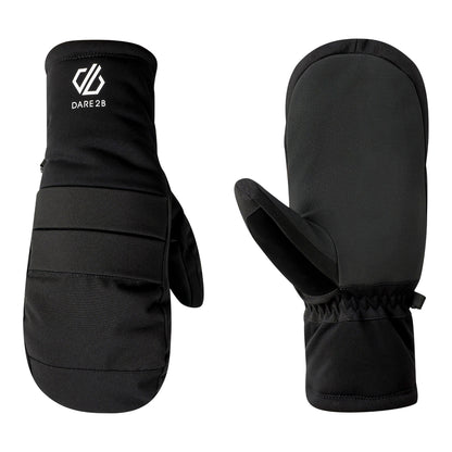Black - Pack Shot - Dare 2B Unisex Adult Freeride Waterproof Mittens