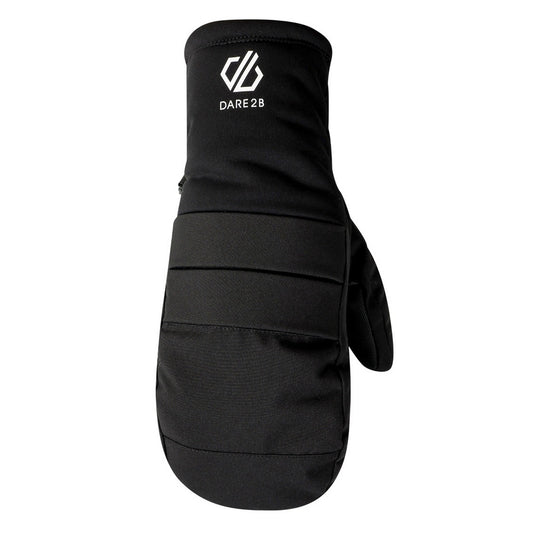 Black - Front - Dare 2B Unisex Adult Freeride Waterproof Mittens