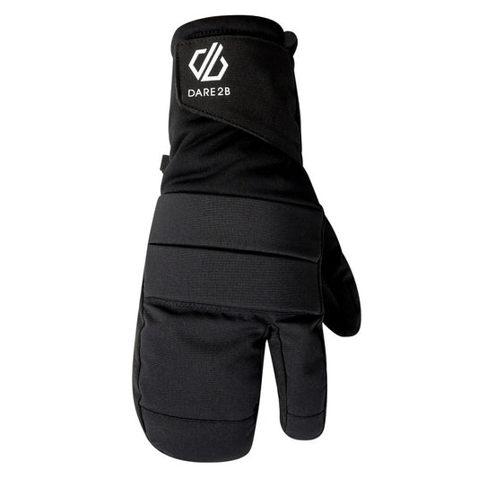 Black - Front - Dare 2B Unisex Adult Indicator Mittens