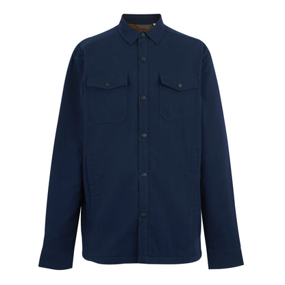 Navy Blue-Glazed Ginger - Front - Regatta Mens Spennith Plain Shirt Jacket
