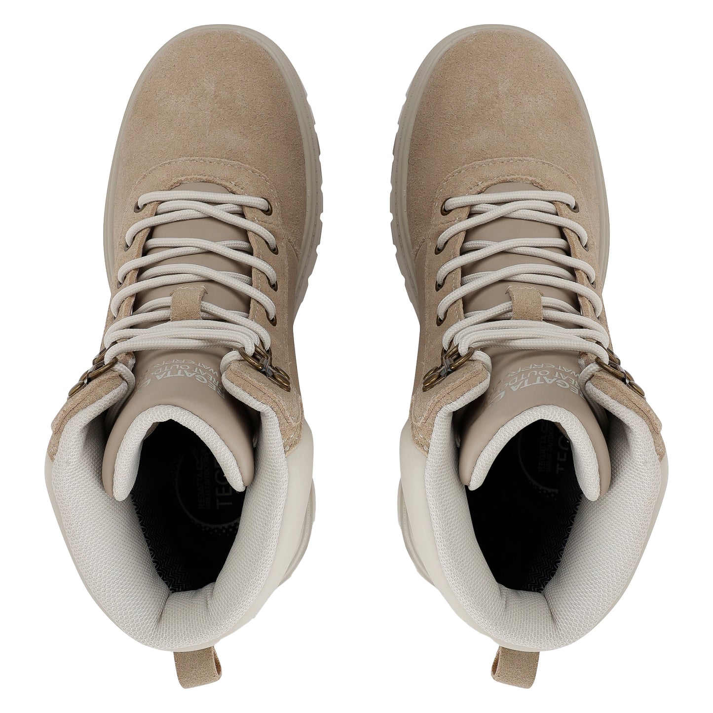 Taupe-Beige - Pack Shot - Regatta Womens-Ladies Whinton Suede Boots