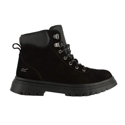 Black - Side - Regatta Womens-Ladies Whinton Suede Boots