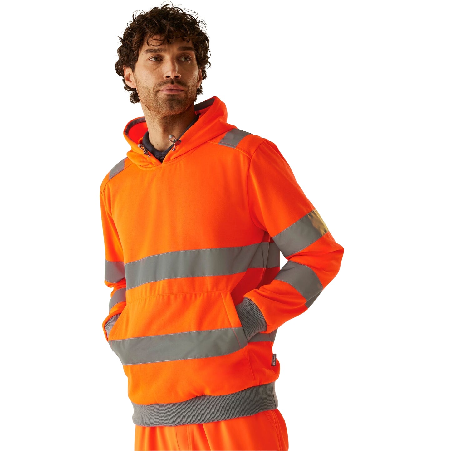Orange - Lifestyle - Regatta Professional Mens Pro Contract Hi-Vis Hoodie