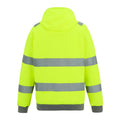 Yellow - Back - Regatta Professional Mens Pro Contract Hi-Vis Hoodie