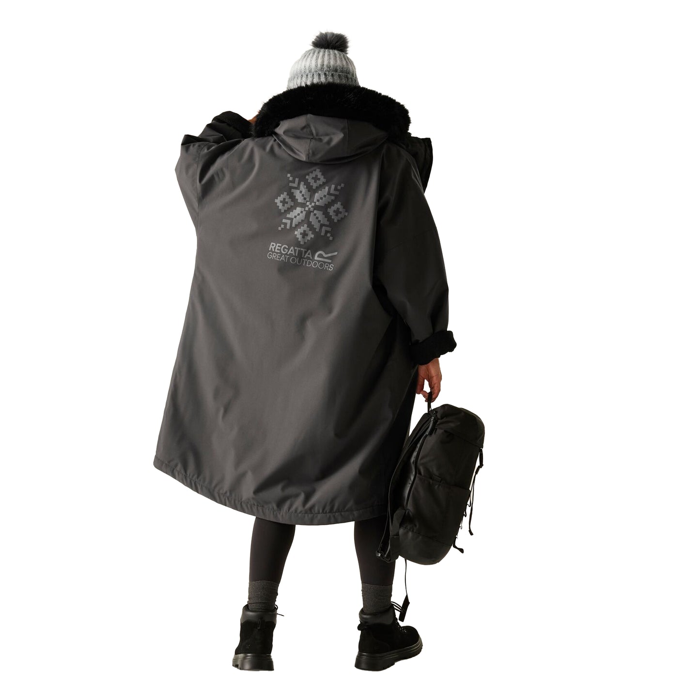 Ash - Pack Shot - Regatta Unisex Adult Waterproof Changing Robe