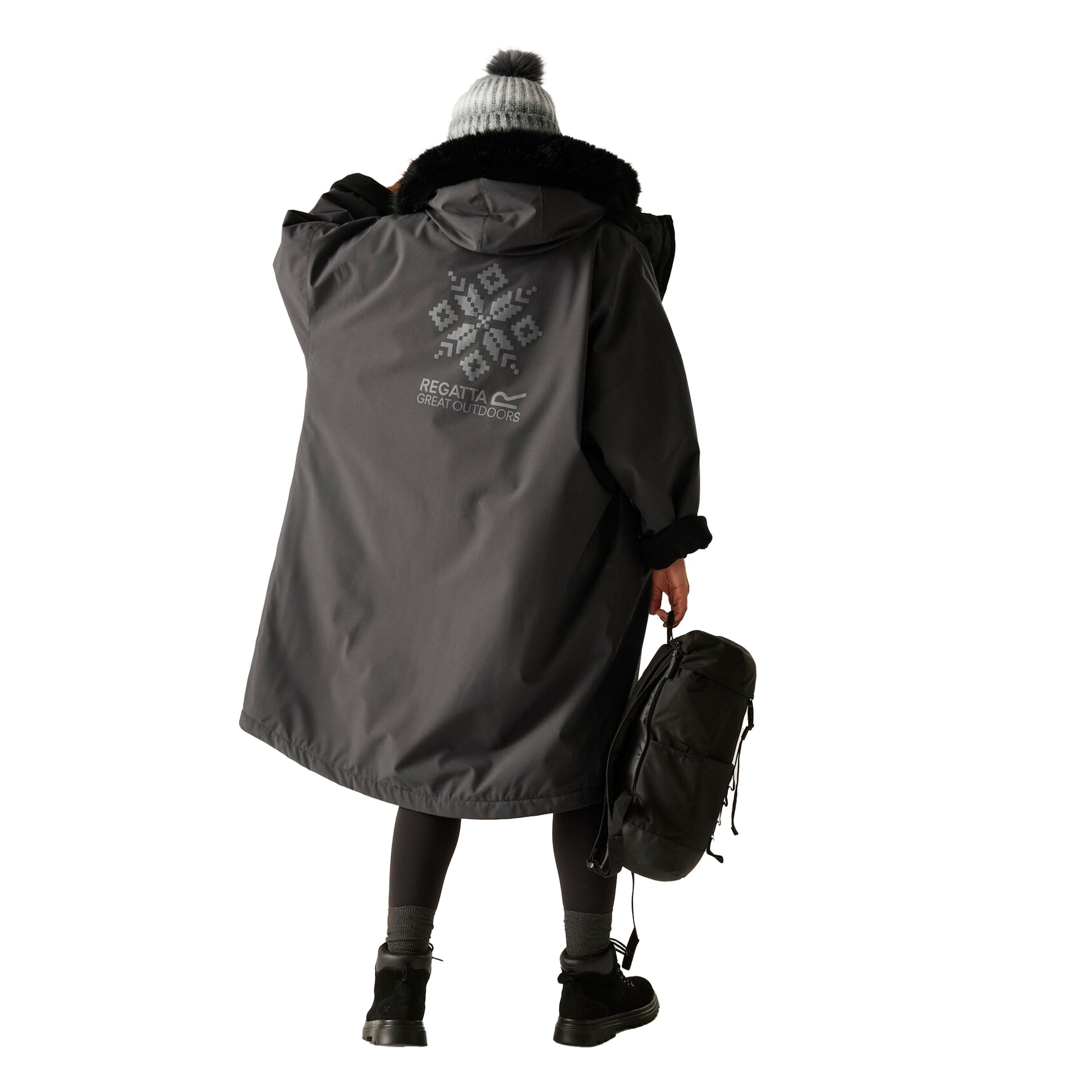 Ash - Pack Shot - Regatta Unisex Adult Waterproof Changing Robe