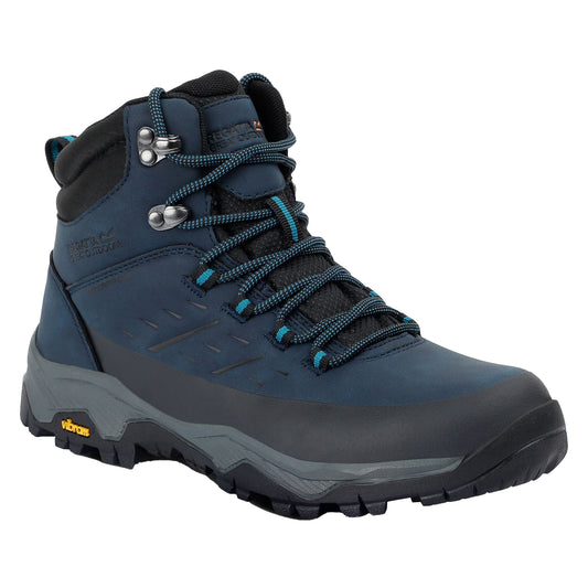 Navy-Storm Blue - Front - Regatta Womens-Ladies Blake Walking Boots