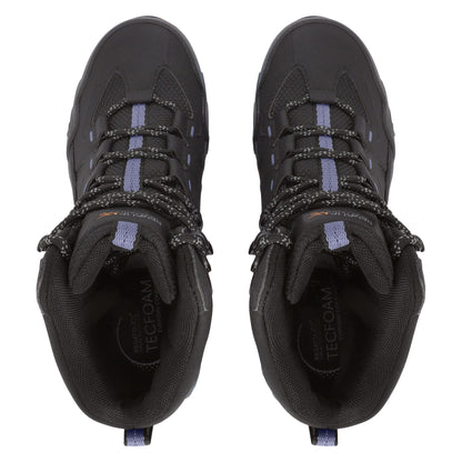 Black-Lilac Bloom - Pack Shot - Regatta Womens-Ladies Regen Walking Boots