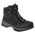 Black-Lilac Bloom - Front - Regatta Womens-Ladies Regen Walking Boots