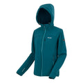 Moroccan Blue - Side - Regatta Womens-Ladies Ossek Soft Shell Jacket