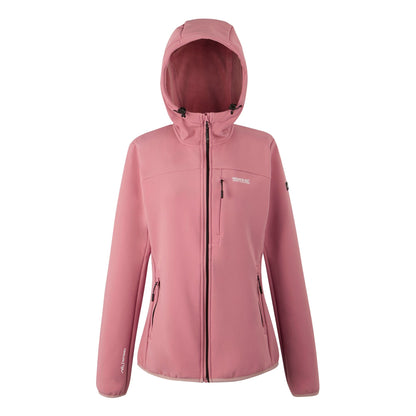 Dusty Rose - Front - Regatta Womens-Ladies Ossek Soft Shell Jacket