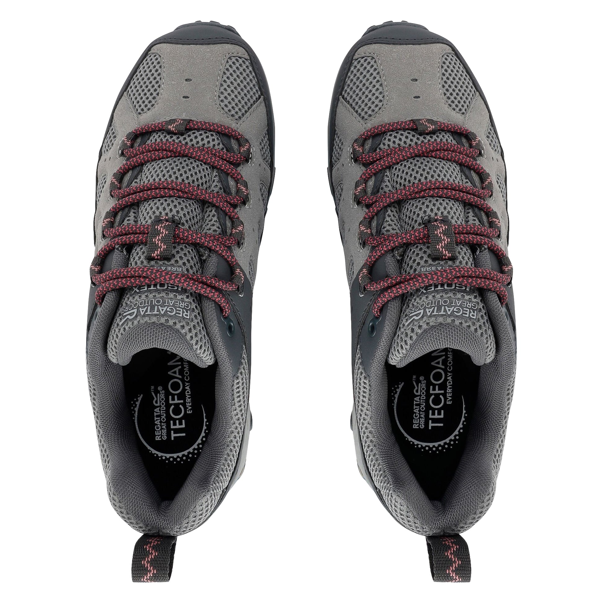Dark Steel-Dusty Rose - Pack Shot - Regatta Womens-Ladies Edgepoint IV Low Walking Shoes