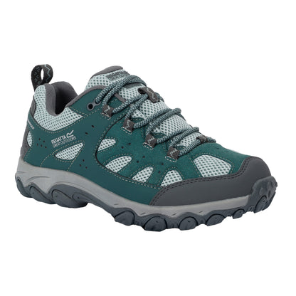Spruce Green-Green Haze - Front - Regatta Womens-Ladies Edgepoint IV Low Walking Shoes