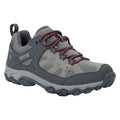 Dark Steel-Dusty Rose - Front - Regatta Womens-Ladies Edgepoint IV Low Walking Shoes