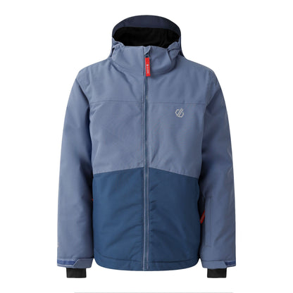 Blue Indigo-Moonlight Denim - Front - Dare 2B Childrens-Kids Send It! Ski Jacket
