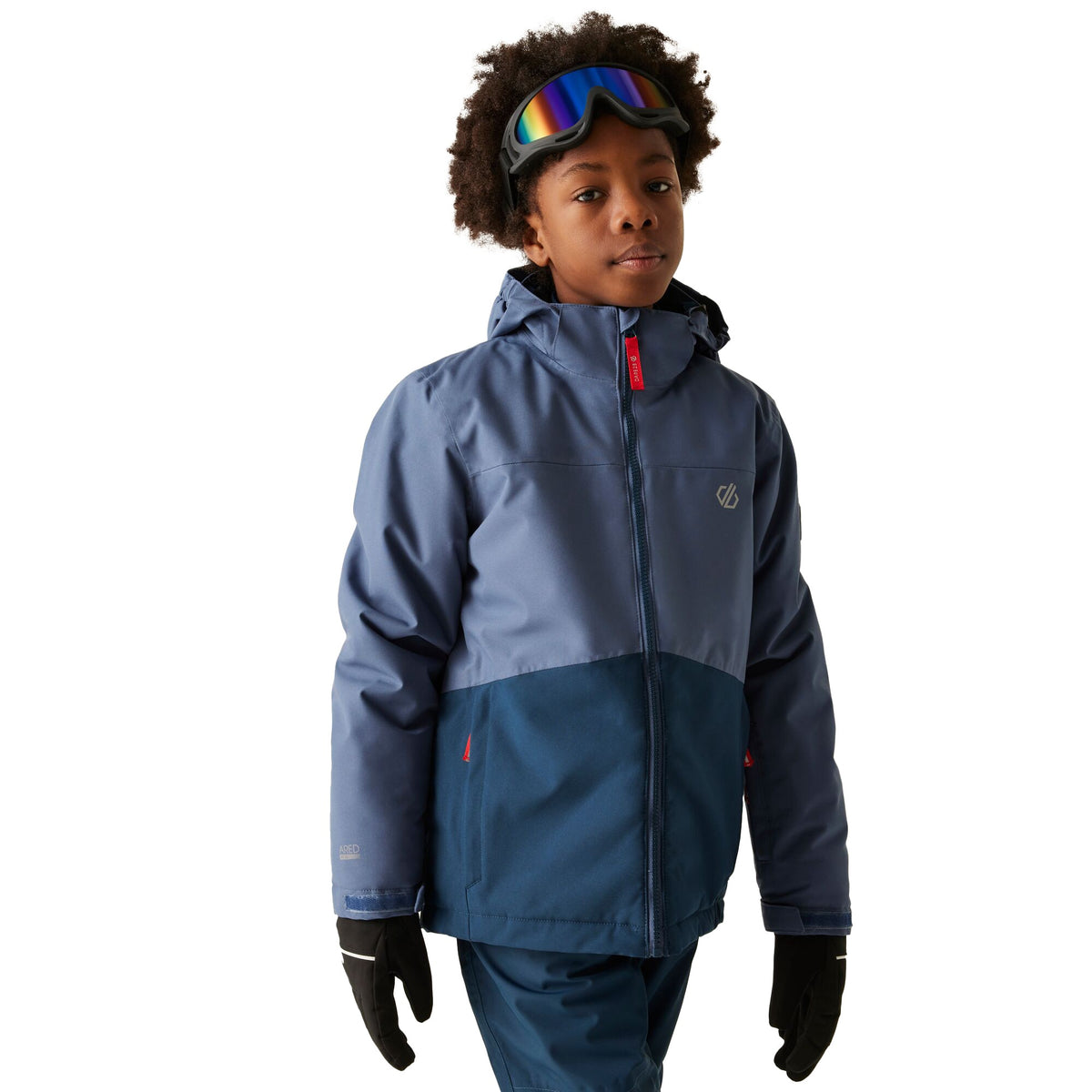 Blue Indigo-Moonlight Denim - Lifestyle - Dare 2B Childrens-Kids Send It! Ski Jacket