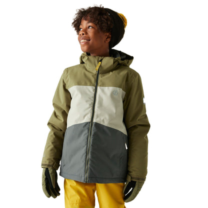 Martini Olive-Abbeystone - Lifestyle - Dare 2B Childrens-Kids Send It! Ski Jacket