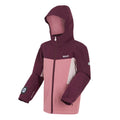 Dusty Rose - Side - Regatta Childrens-Kids Beamz Insulated Waterproof Jacket