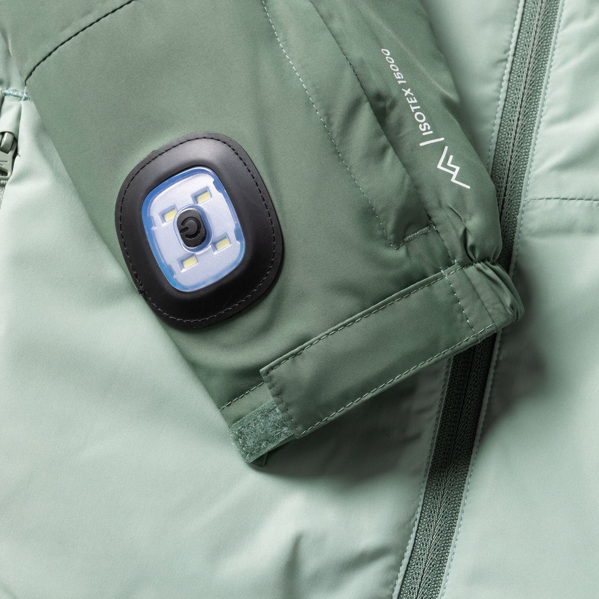 Dark Forest-Glacier-Wild Lime - Pack Shot - Regatta Childrens-Kids Beamz Insulated Waterproof Jacket