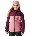 Dusty Rose - Lifestyle - Regatta Childrens-Kids Beamz Insulated Waterproof Jacket