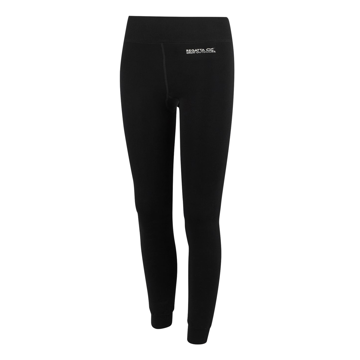 Black - Side - Regatta Womens-Ladies Thermal Stretch Leggings