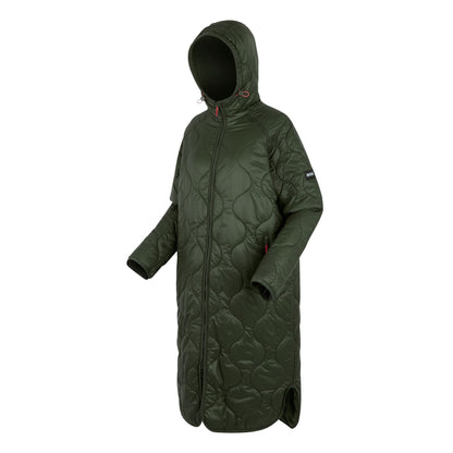 Dark Khaki - Side - Regatta Womens-Ladies Triea Quilted Jacket