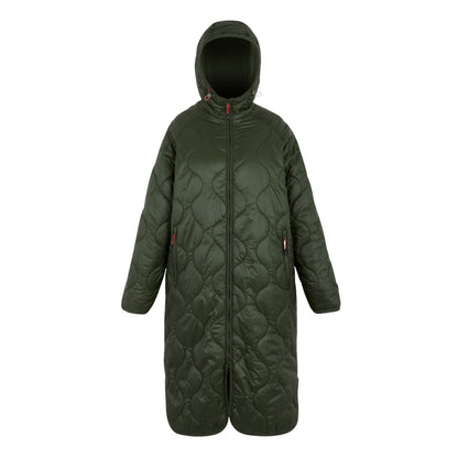 Dark Khaki - Front - Regatta Womens-Ladies Triea Quilted Jacket