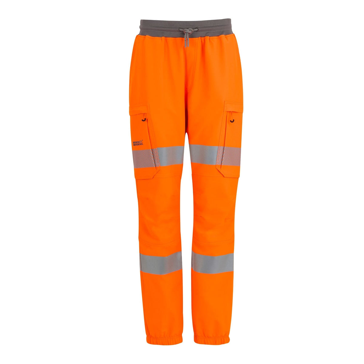 Orange - Front - Regatta Mens Prolite Stretch Hi-Vis Trousers