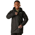 Black - Lifestyle - Regatta Childrens-Kids Farbank II Waterproof Jacket