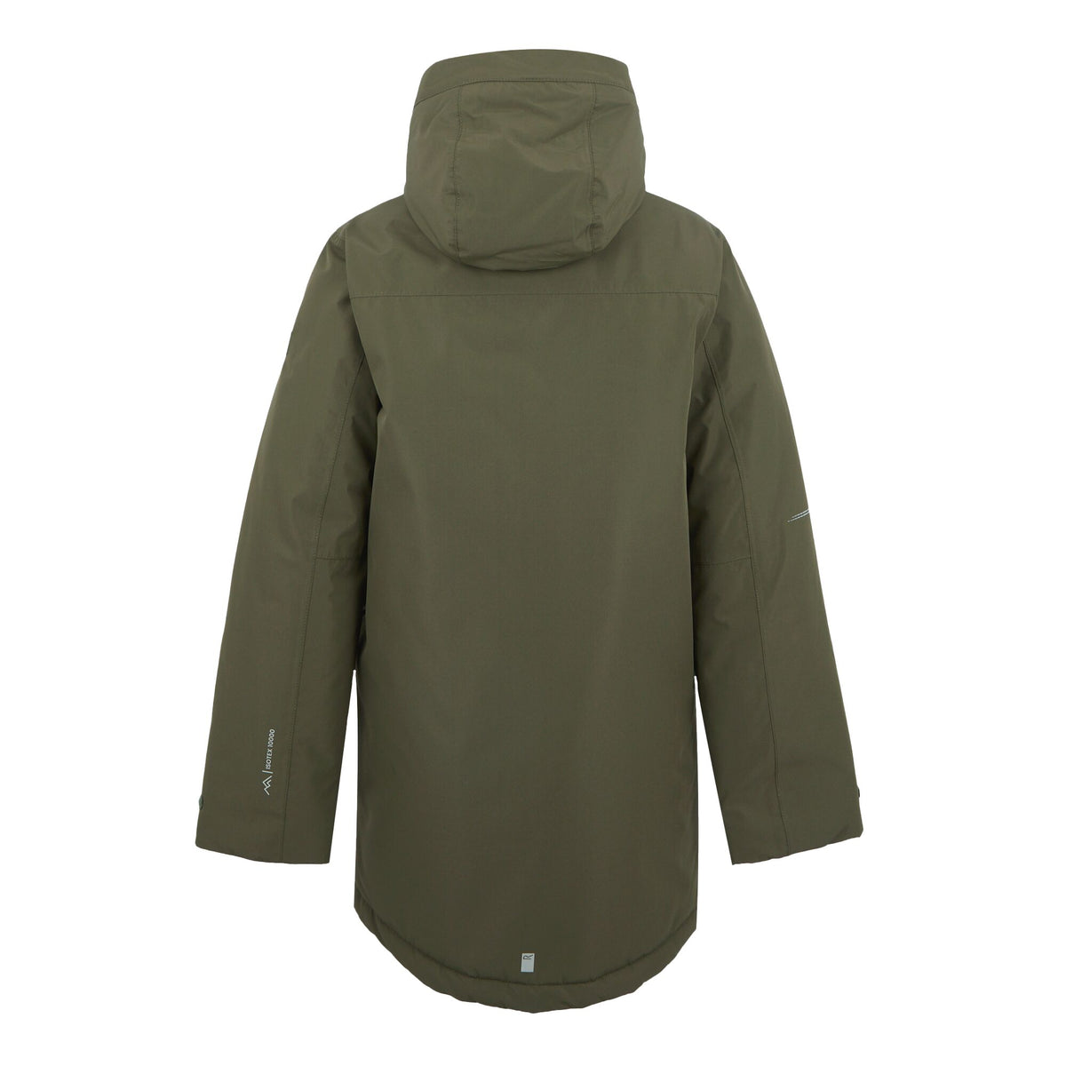 Olive Night-Pumpkin Spice - Back - Regatta Childrens-Kids Farbank II Waterproof Jacket