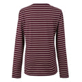 Fig-Light Vanilla - Back - Regatta Womens-Ladies Federica Stripe Long-Sleeved T-Shirt